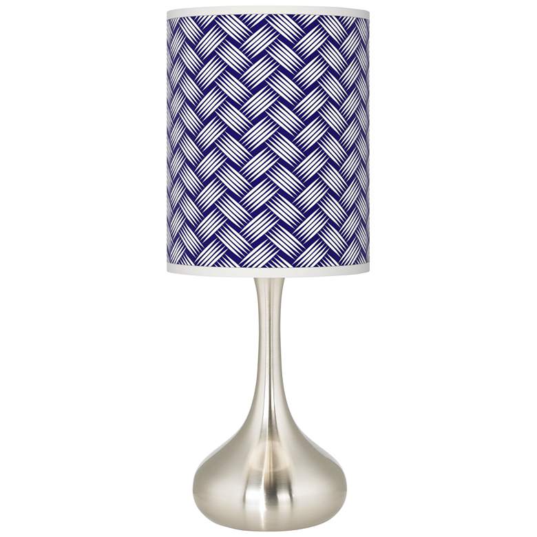 Image 1 Color Weave Giclee Modern Droplet Table Lamp