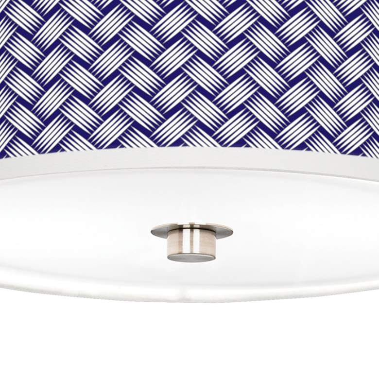 Image 3 Color Weave Giclee Nickel 10 1/4 inch Wide Ceiling Light more views