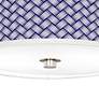 Color Weave Giclee Nickel 10 1/4" Wide Ceiling Light