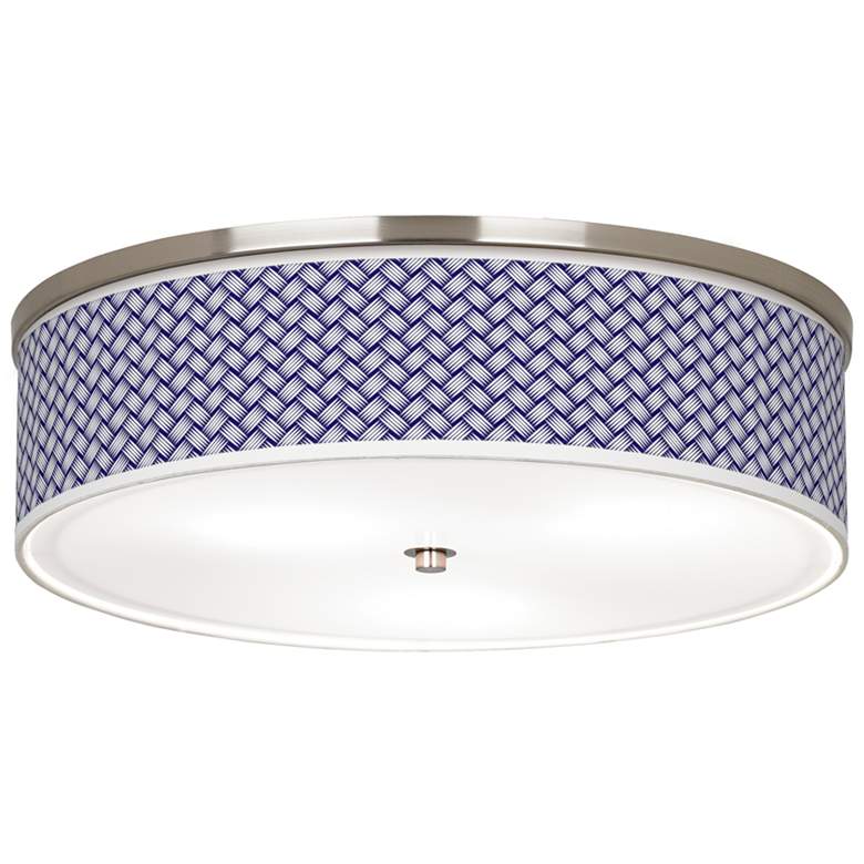 Image 1 Color Weave Giclee Nickel 20 1/4" Wide Ceiling Light