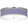 Color Weave Giclee Nickel 20 1/4" Wide Ceiling Light