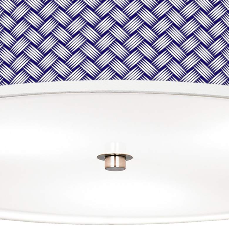 Image 3 Color Weave Giclee Nickel 20 1/4" Wide Ceiling Light more views