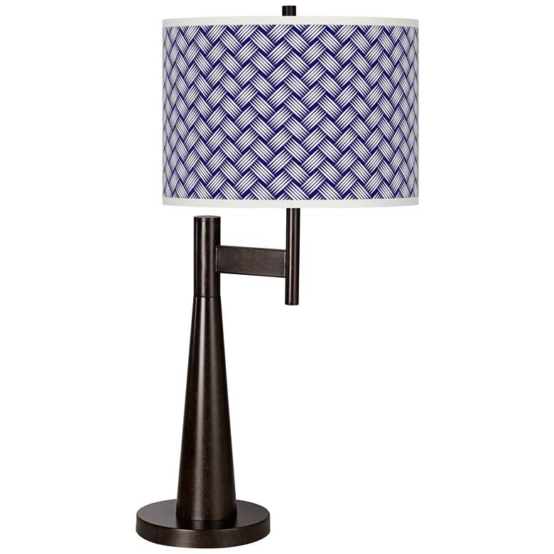 Image 1 Color Weave Giclee Novo Table Lamp