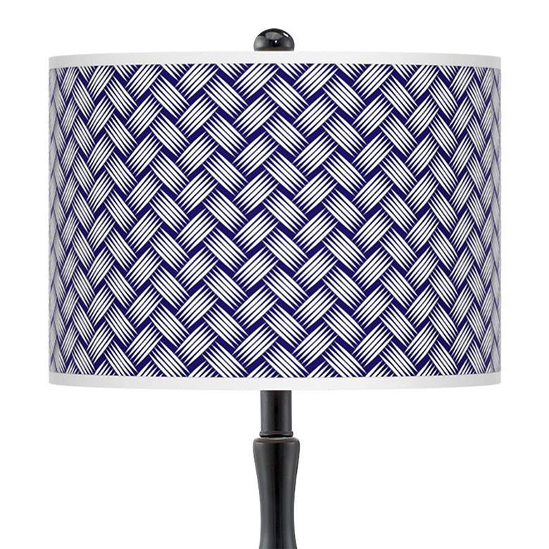 Image 2 Color Weave Giclee Paley Black Table Lamp more views