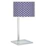 Color Weave Glass Inset Table Lamp