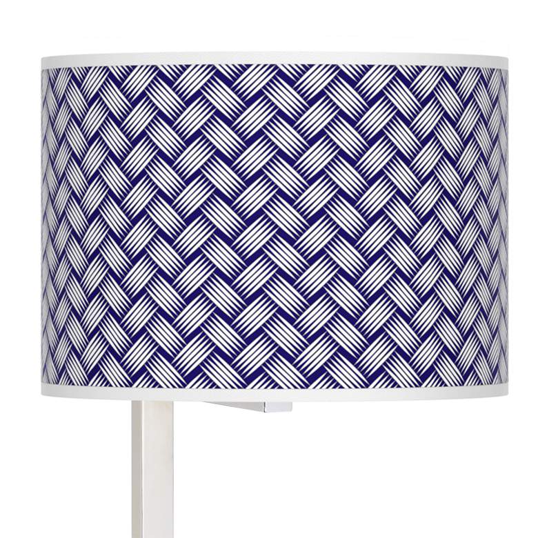 Image 2 Color Weave Glass Inset Table Lamp more views