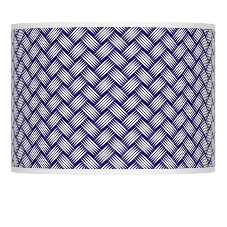 Image 1 Color Weave Purple Blue Giclee Glow Modern Lamp Shade 13.5x13.5x10 (Spider)