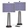 Color Weave Susan Dark Bronze USB Table Lamps Set of 2