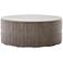 Colorado 42" Wide Dark Gray Drum Outdoor Coffee Table