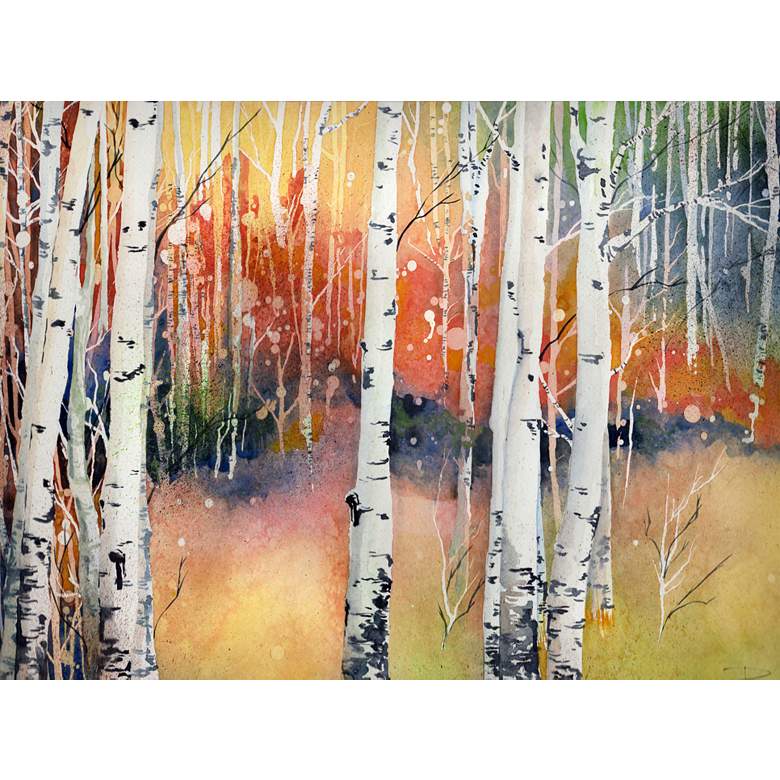 Image 1 Colorado Aspens 40" Wide All-Weather Outdoor Canvas Wall Art