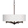 Thumbnail1 of Colored Terrazzo Ava 6-Light Bronze Pendant Chandelier