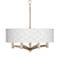 Colored Terrazzo Ava 6-Light Nickel Pendant Chandelier