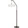 Colored Terrazzo Bronze Downbridge Arc Floor Lamp