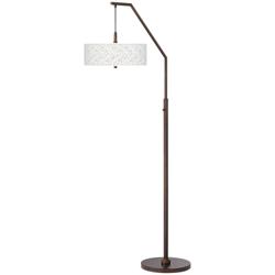 Colored Terrazzo Bronze Downbridge Arc Floor Lamp