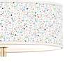 Colored Terrazzo Giclee 14" Wide Ceiling Light