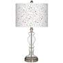 Colored Terrazzo Giclee Apothecary Clear Glass Table Lamp