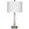 Colored Terrazzo Giclee Apothecary Clear Glass Table Lamp