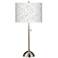 Colored Terrazzo Giclee Brushed Nickel Table Lamp