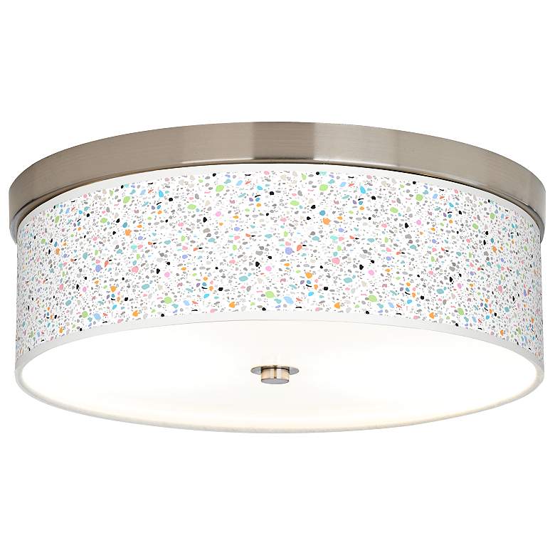 Image 1 Colored Terrazzo Giclee Energy Efficient Ceiling Light