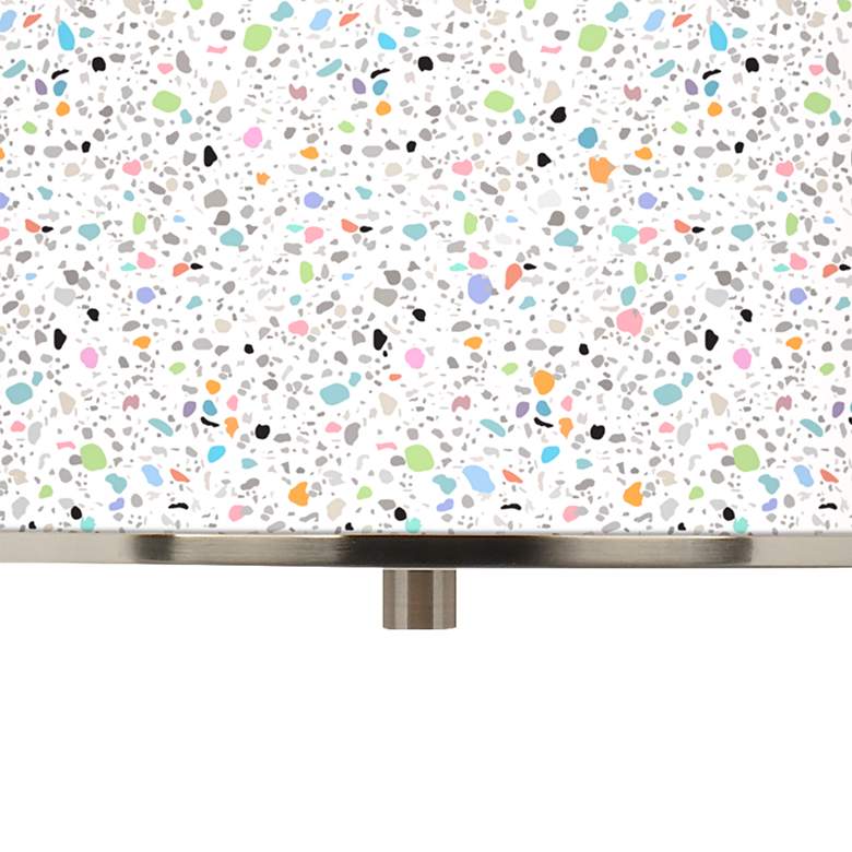 Image 2 Colored Terrazzo Giclee Glow 16" Wide Pendant Light more views