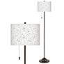 Thumbnail1 of Colored Terrazzo Giclee Glow Bronze Club Floor Lamp