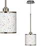 Colored Terrazzo Giclee Glow Mini Pendant Light