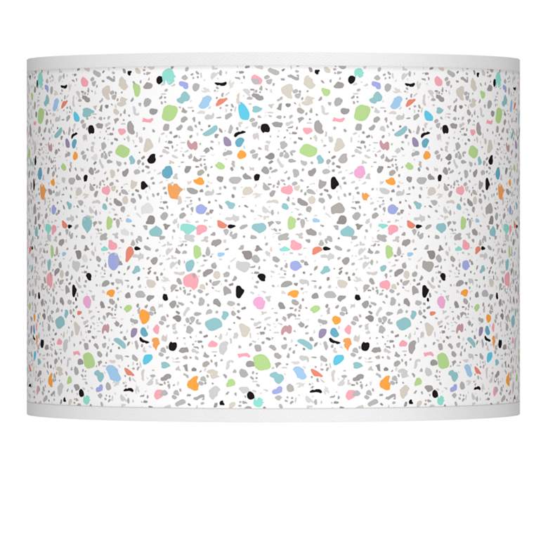Image 1 Colored Terrazzo Giclee Lamp Shade 13.5x13.5x10 (Spider)