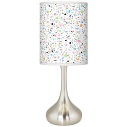 Colored Terrazzo Giclee Modern Droplet Table Lamp