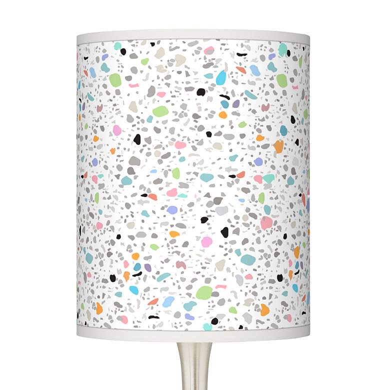 Image 2 Colored Terrazzo Giclee Modern Droplet Table Lamp more views