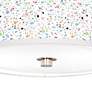 Colored Terrazzo Giclee Nickel 10 1/4" Wide Ceiling Light