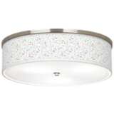 Colored Terrazzo Giclee Nickel 20 1/4&quot; Wide Ceiling Light