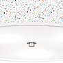 Colored Terrazzo Giclee Nickel 20 1/4" Wide Ceiling Light