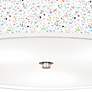 3_Colored Terrazzo Giclee Nickel 20 1/4" Wide Ceiling Light more views