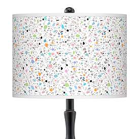 Image2 of Colored Terrazzo Giclee Paley Black Table Lamp more views