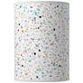 Colored Terrazzo Giclee Round Cylinder Lamp Shade 8x8x11 (Spider)