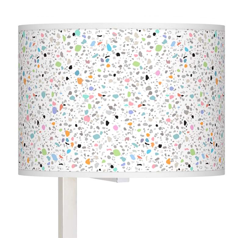 Image 2 Colored Terrazzo Glass Inset Table Lamp more views