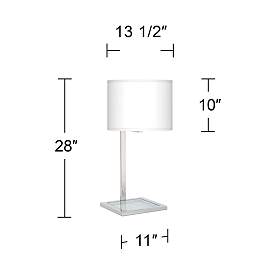 Image4 of Colored Terrazzo Glass Inset Table Lamp more views