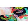 Colorful 72" Wide Free Floating Tempered Glass Wall Art in scene