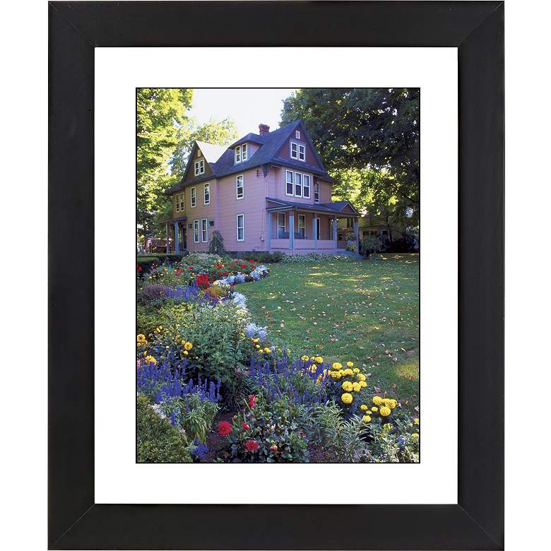 Image 1 Colorful Garden Black Frame Giclee 23 1/4 inch High Wall Art