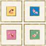 2_Colorful Koi 23"W x 23"H Framed Art - Set of 4