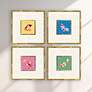 1_Colorful Koi 23"W x 23"H Framed Art - Set of 4