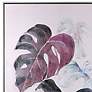 2_Colorful Palms I Art Print On Canvas Purple, Dark Blue, and Pastel Framed more views