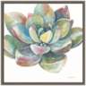 Colorful Succulent II 16" Square Framed Wall Art