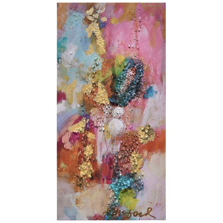 Image 1 Colorful Symphony II Crystallus Epoxy Coated Wrapped Canvas Wall Art