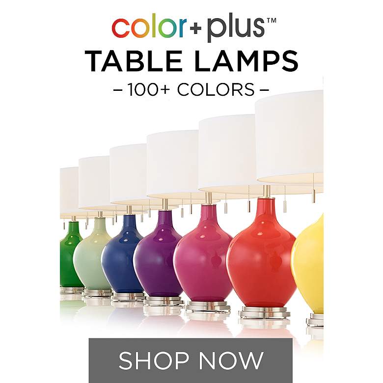 Colorful Table Lamps &amp; More in 150+ Designer Colors