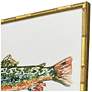 3_Colorful Trout 21"W x 17"H Coastal Framed Art Set of 4 more views