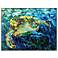 Colorful Turtle 51" Wide Giclee Canvas Framed Wall Art