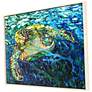 Colorful Turtle 51" Wide Giclee Canvas Framed Wall Art in scene