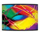 Colors in Motion Giclee Glow Modern Lamp Shade 13.5x13.5x10 (Spider)