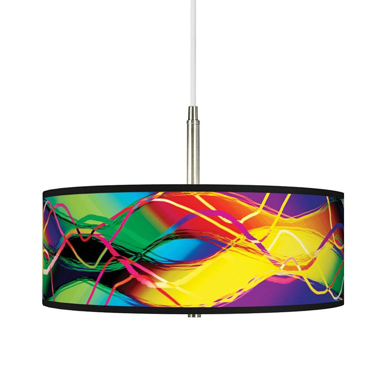 Image 1 Colors in Motion Giclee Pendant Chandelier